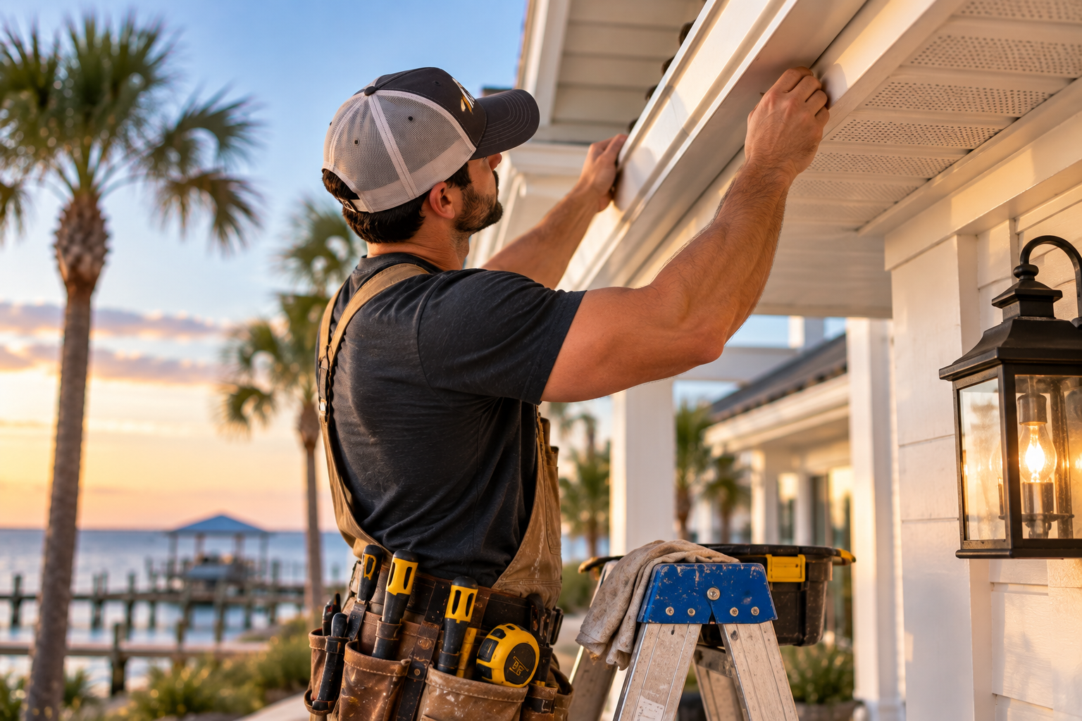 Coastal Handyman at Sunset
